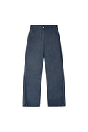 BACK TUCK DETAIL DENIM LIKE PANTS IN NAVY image 10