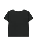 MATIN KIM ARCH LOGO CROP TOP IN BLACK image 12