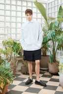 POCKET FOLDOVER SHIRT FOR MEN IN CHARCOAL GREY image 10