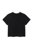 BUBBLY GRAPHIC PRINTING TOP IN BLACK image 12