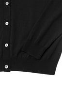 BACK LOGO SEE THROUGH CARDIGAN FOR MEN IN BLACK image 13