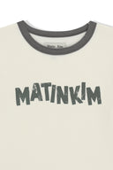 MATIN LOGO RINGER CROP TOP IN CREAM image 15