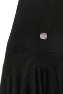 UNBALANCE FLARE FOLDING SKIRT IN BLACK image 4