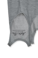 MOHAIR LAYERED KNIT PULLOVER IN LIGHT GRAY image 9