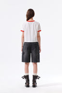 MATIN LOGO RINGER CROP TOP IN WHITE image 17