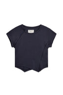 TWIST POINT SLIM TOP IN DARK NAVY image 10