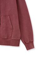 VINTAGE COLOR DYING LOGO HOODY IN RED image 4