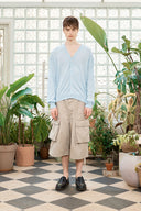 BACK LOGO SEE THROUGH CARDIGAN FOR MEN IN LIGHT BLUE image 5