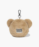 KIDS BEAR POUCH KEYRING IN BEIGE image 16