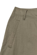 ZIPPER DETAIL NYLON PANTS IN KHAKI image 3