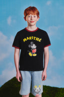 [KIDS_DISNEY] MICKEY_撞色T恤海軍藍