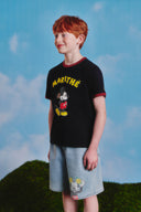 [KIDS_DISNEY] MICKEY_撞色T恤海軍藍