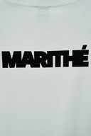 MARITHE UNION LOGO TEE IN WHITE image 5